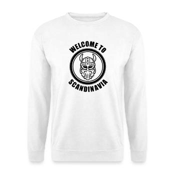 Vikings Logo Welcome to Scandinavia - Unisex Sweatshirt - white - Front