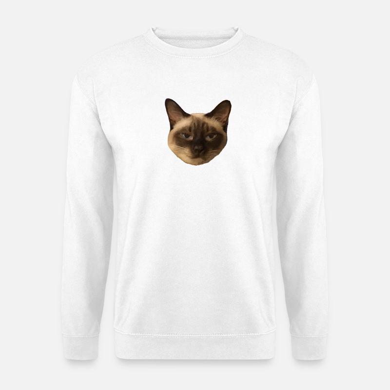 Siamkatze - Unisex Pullover - Weiß