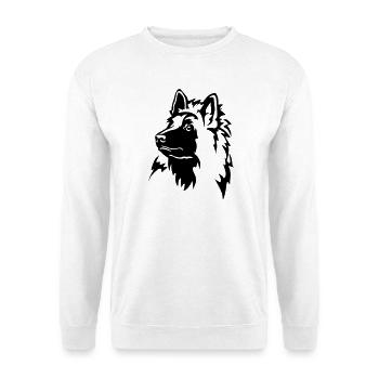 Tervueren head - Unisex Sweatshirt - white - Front