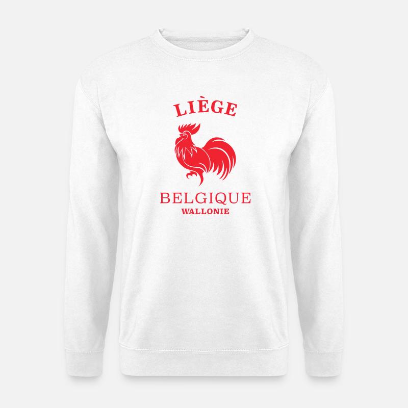 LIEGE Belgien Belgium - Unisex Pullover - Weiß