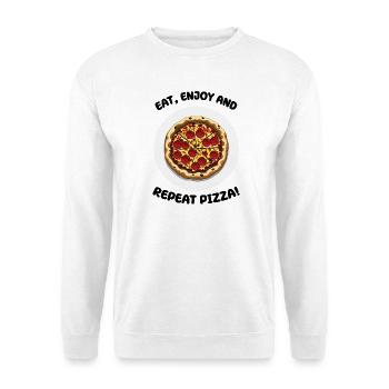 Pizza - Sweat-shirt Unisexe - blanc - Devant