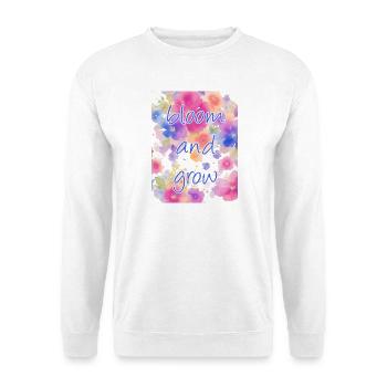 bloom and grow - Unisex Pullover - Weiß - Vorne