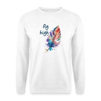 fly high - Unisex Sweatshirt - white - Front