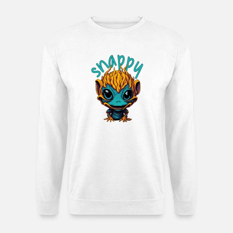 Snappy Alien - Unisex Pullover - Weiß