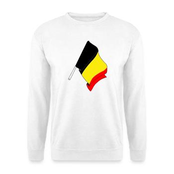 Flag of Belgium - Unisex Sweatshirt - white - Front
