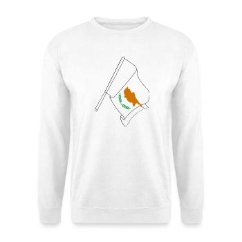 Flag Cyprus - Unisex Sweatshirt - white - Front