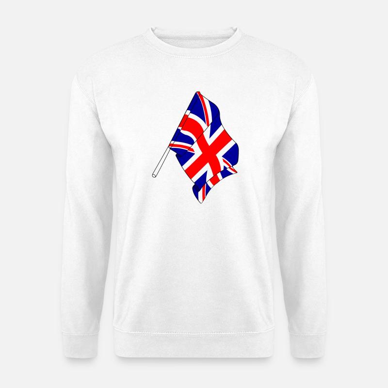 Flagge Großbritannien - Unisex Pullover - Weiß