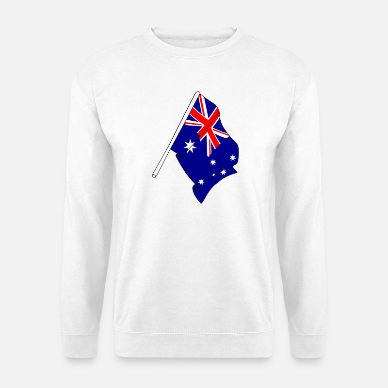 Flagge von Australien - Unisex Pullover - Weiß
