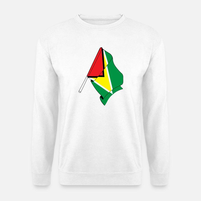 Flagge von Guyana - Unisex Pullover - Weiß
