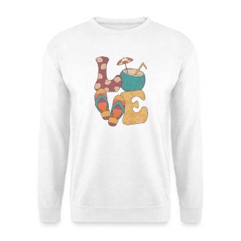 Sommerliche Liebe - Unisex Pullover - Weiß - Vorne