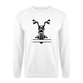Hélicoptère de sport automobile - Sweat-shirt Unisexe - blanc - Devant