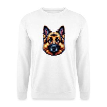 German Shepherd Dog Rex - Unisex Sweatshirt - white - Front