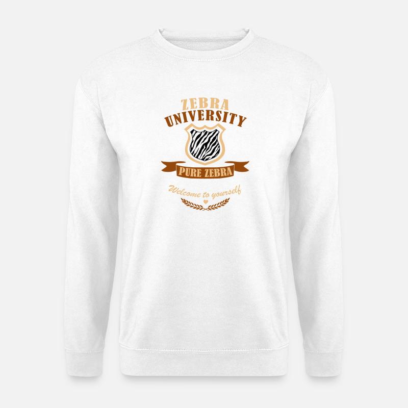 Zebra-Diplom - Unisex Pullover - Weiß