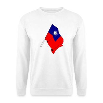 Flag of Taiwan - Unisex Sweatshirt - white - Front