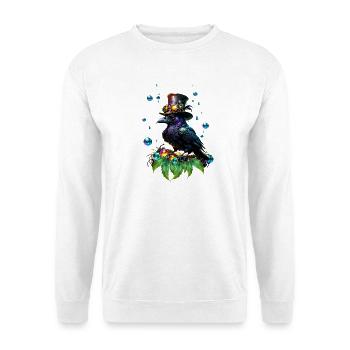 Fantastic Steampunk Raven - Unisex Sweatshirt - white - Front