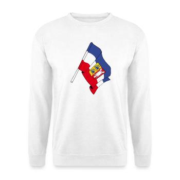 Flag Schleswig Holstein - Unisex Sweatshirt - white - Front