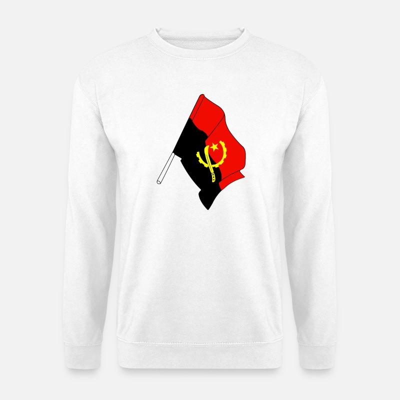 Drapeau de l’Angola - Sweat-shirt Unisexe - blanc