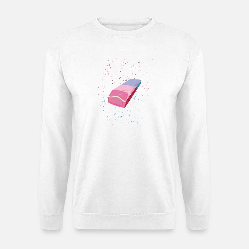 Eraser | Radiergummi - Unisex Pullover - Weiß
