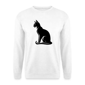Abessiner Katze - Unisex Pullover - Weiß - Vorne