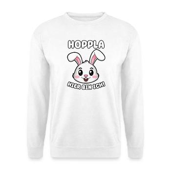 Oops, here I am! - Unisex Sweatshirt - white - Front