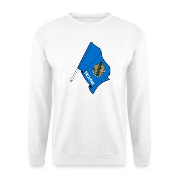 Flag of Oklahoma - Unisex Sweatshirt - white - Front