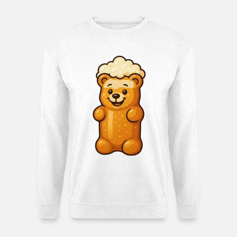 Gummibierchen – Lustiges Bier & Gummibärchen - Unisex Pullover - Weiß