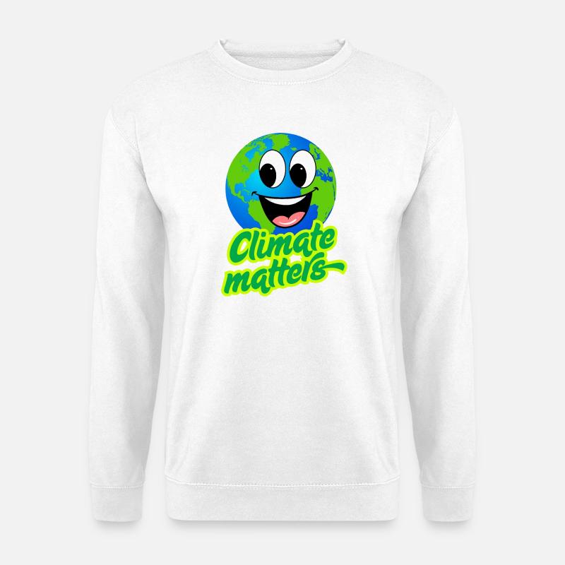 KLIMA IST WICHTIG - Unisex Pullover - Weiß