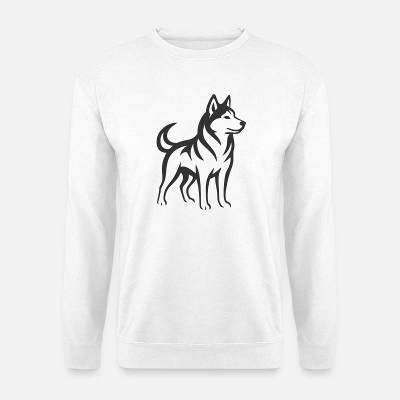 husky - Unisex Pullover - Weiß