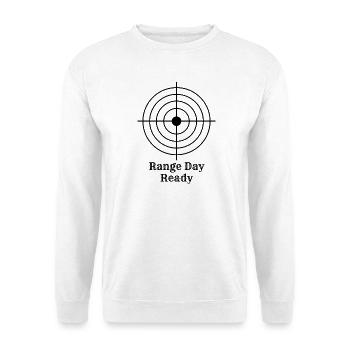 Motif géométrique abstrait sur chemise - Sweat-shirt Unisexe - blanc - Devant