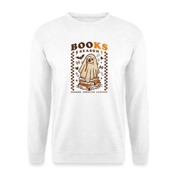 Livres Saison Mignon Fantôme – Horreur Thriller Fantasy - Sweat-shirt Unisexe - blanc - Devant