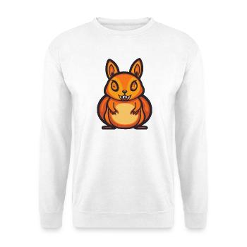Écureuil Halloween Bande dessinée Drôle - Sweat-shirt Unisexe - blanc - Devant