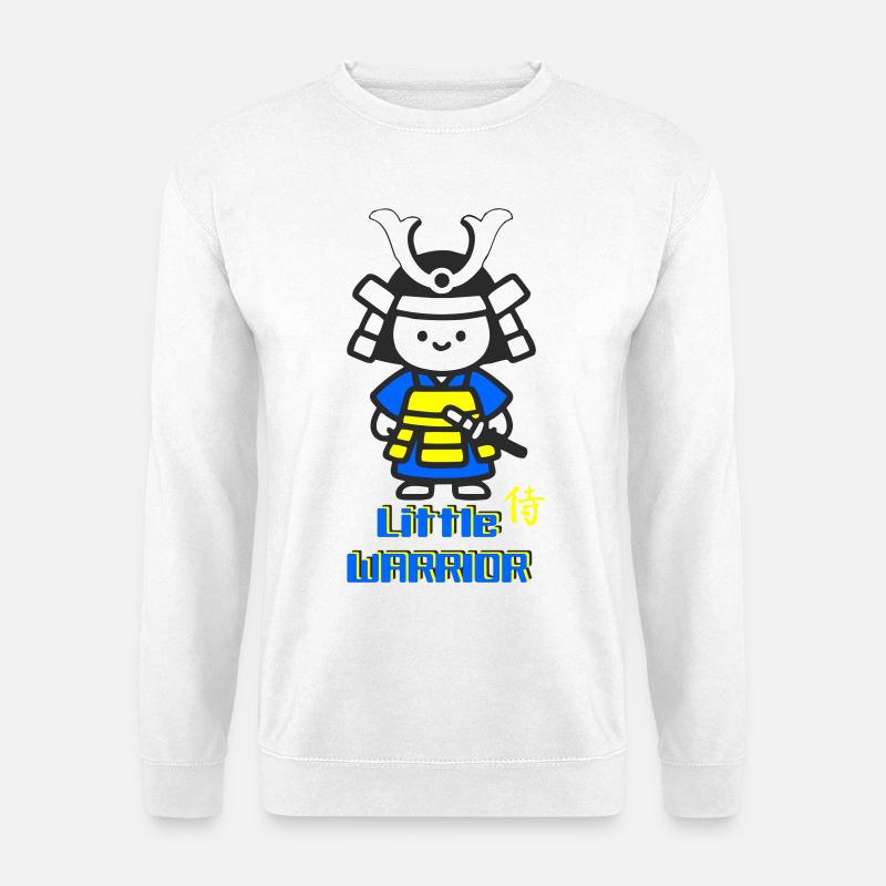 Kleiner Samurai Krieger - Unisex Pullover - Weiß