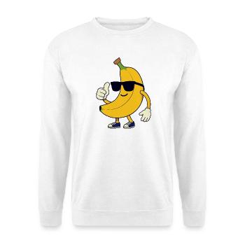 Fanny Chic Brille Daumen hoch - Unisex Pullover - Weiß - Vorne