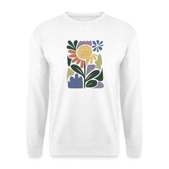 Colourful flower composition - Unisex Sweatshirt - white - Front