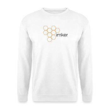 Imker - Design mit Honigwaben - Unisex Pullover - Weiß - Vorne