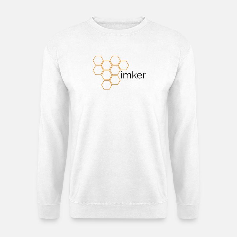 Imker - Design mit Honigwaben - Unisex Pullover - Weiß