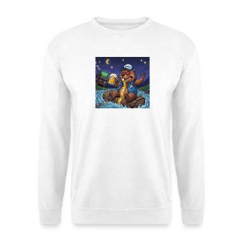 Beaver Night Beer Adventure - Unisex Sweatshirt - white - Front