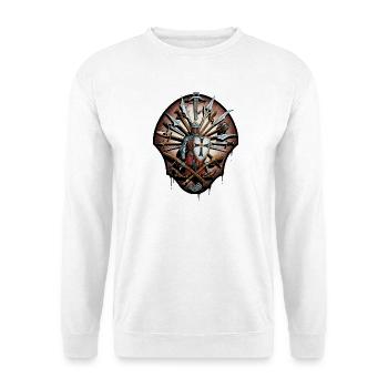 Knight of Honor Blade Emblem - Unisex Sweatshirt - white - Front