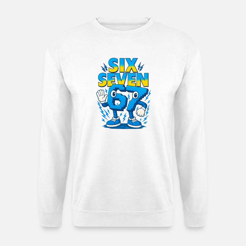 67 Six Seven 6-7 - Unisex Pullover - Weiß