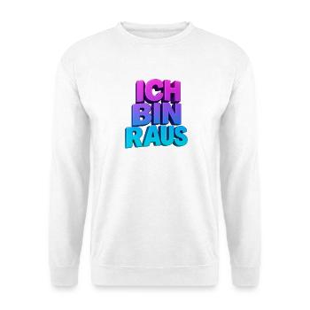 Ich Bin Raus 3D Gradient - Unisex Pullover - Weiß - Vorne