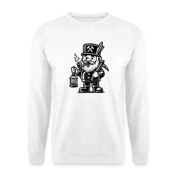 Bergmann Räuchermann Erzgebirge - Sweat-shirt Unisexe - blanc - Devant