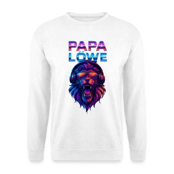 Dad Lion Saying Funny Father's Day Gift Cute - Unisex Sweatshirt - white - Front