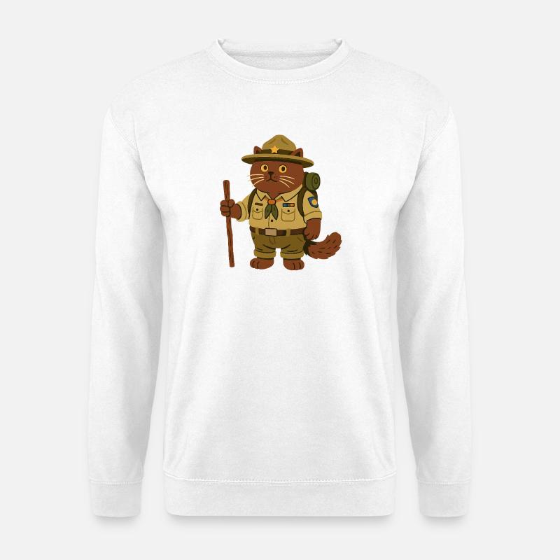 Der Abenteuer-Kater: BKH Scout - Unisex Pullover - Weiß