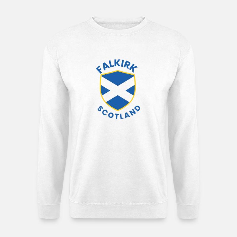 Falkirk Scottish Shield-Design - Unisex Pullover - Weiß