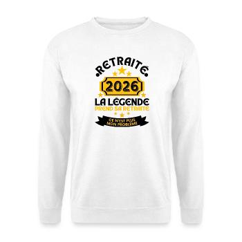 Retired 2026 Men's Legend Retires - Unisex Sweatshirt - white - Front