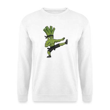 Karate Kick Leek Onion Celery Martial Arts Kuns - Unisex Sweatshirt - white - Front