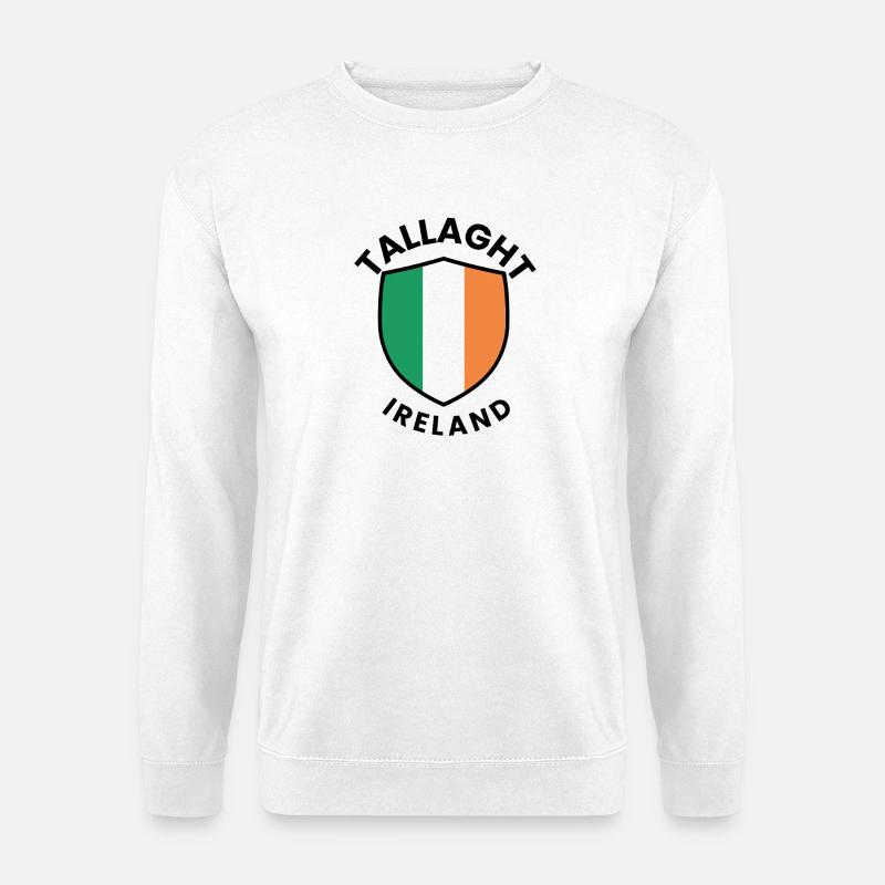 Tallaght Ireland Shield-Flagge - Unisex Pullover - Weiß