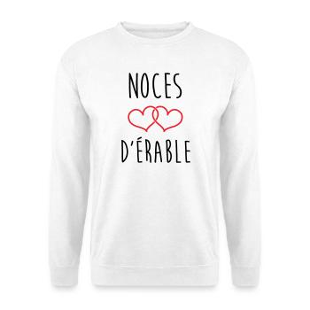 Maple Wedding, 58 years of marriage - Unisex Sweatshirt - white - Front