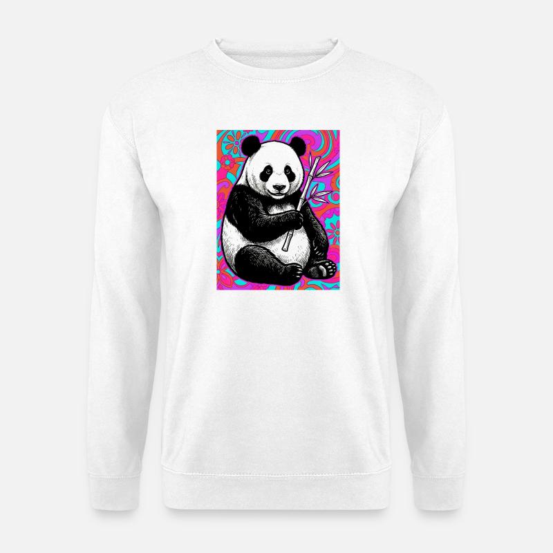 Panda - Unisex Pullover - Weiß