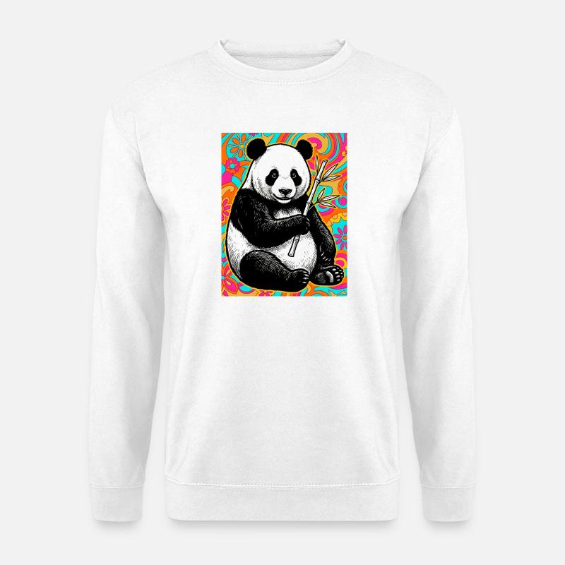 Panda - Unisex Pullover - Weiß